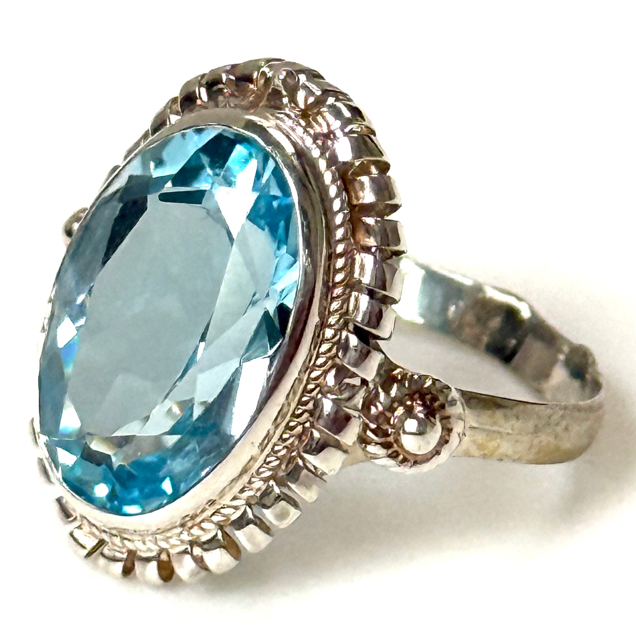 Sterling Silver and Blue Topaz Ring