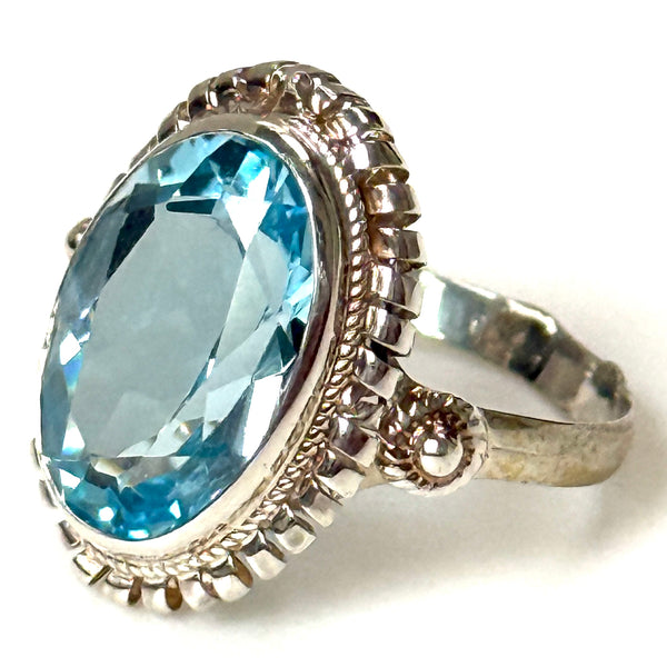 Sterling Silver and Blue Topaz Ring