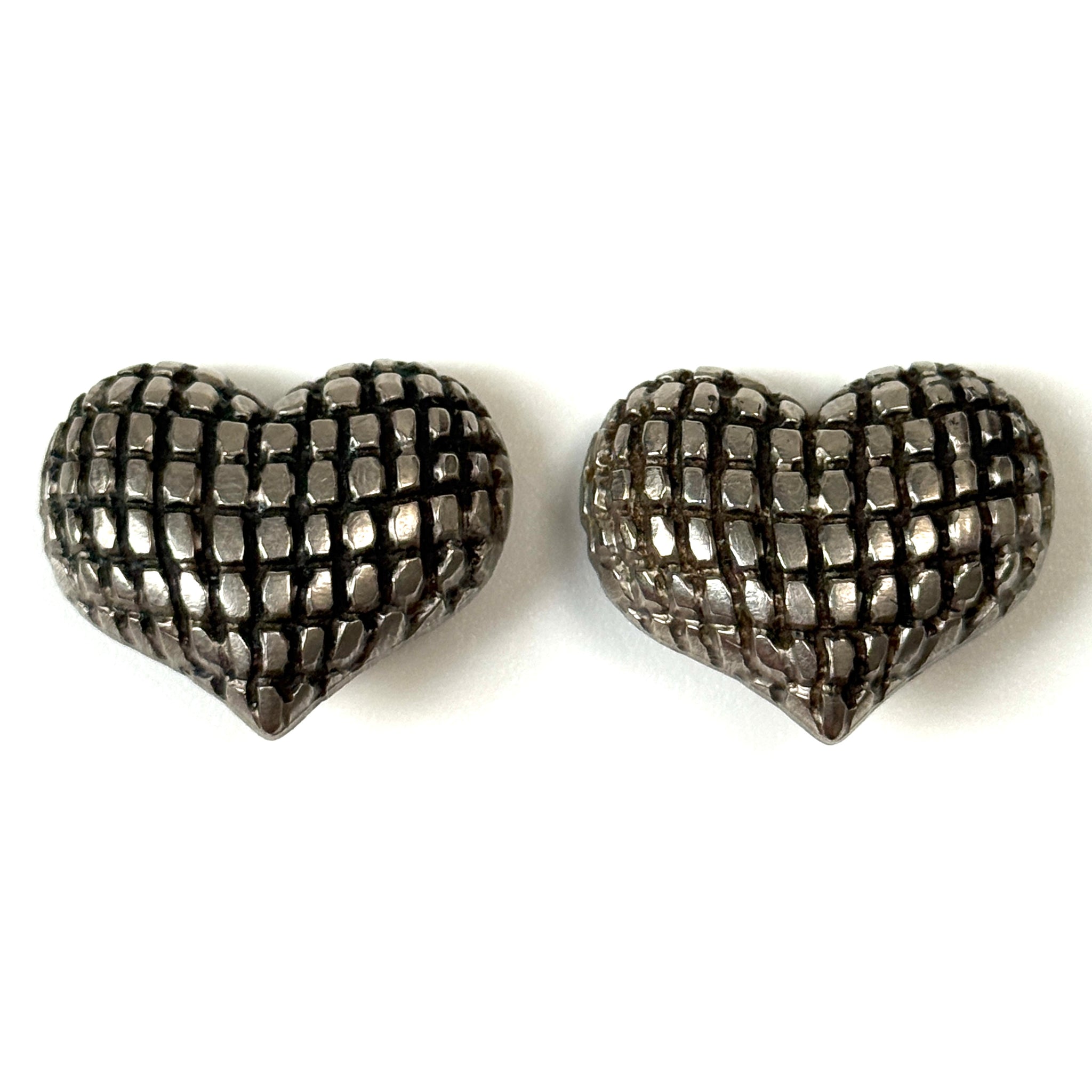 Large Vintage Fashion “Heart” Clip-on Earrings