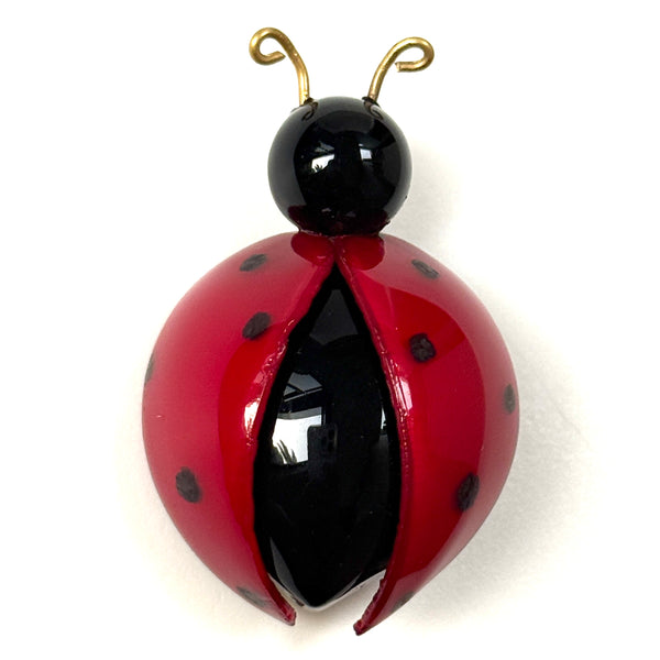 Medium Cilea Bijoux “Coccinelle Belle” Ladybug Brooch