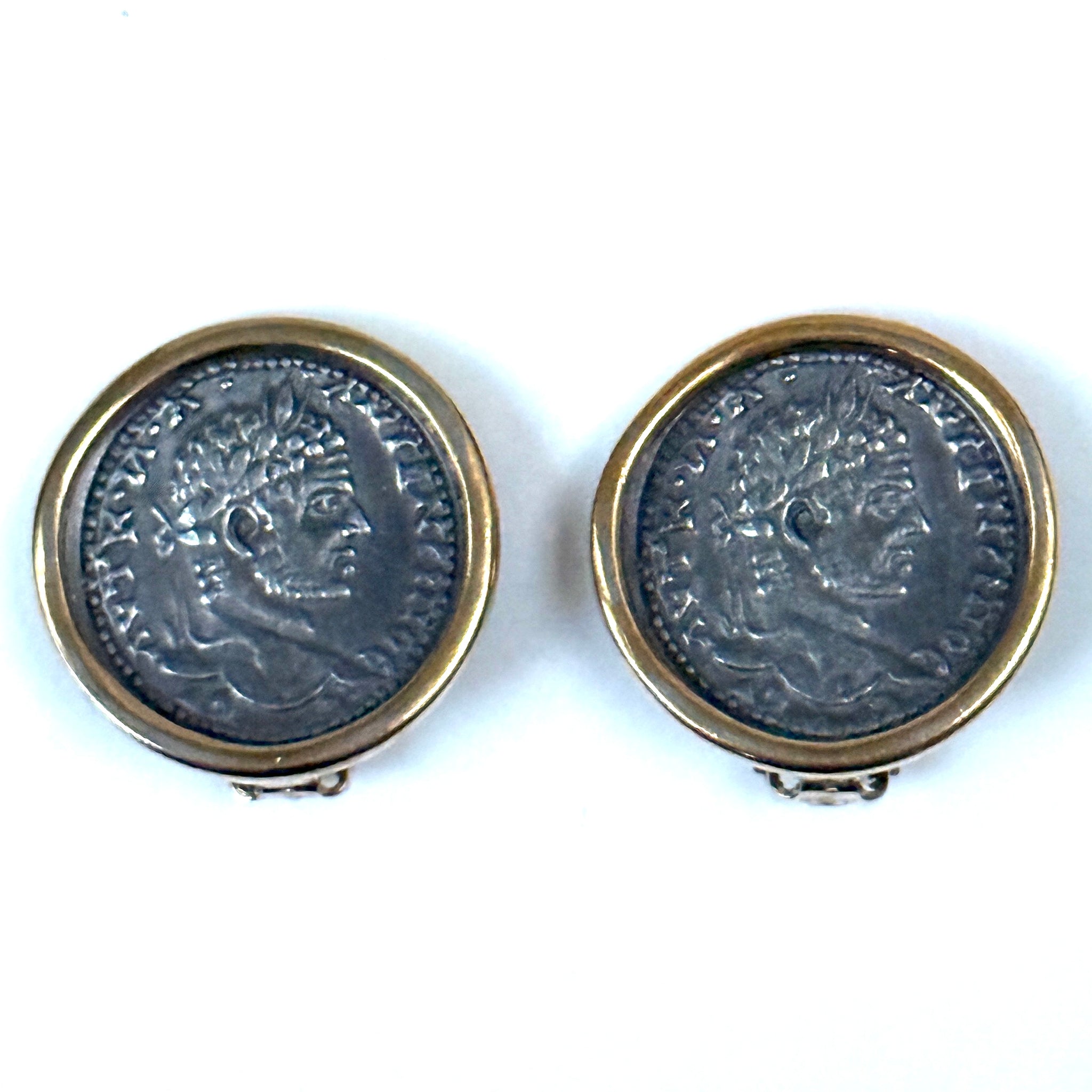 Carolee Antique-Style “Ancient Coin” Clip-on Earrings