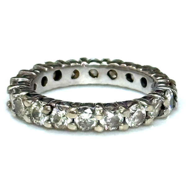 14ct White and Diamond Eternity Ring