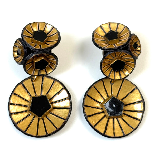 Handmade Resin Cilea Paris “Kyoto” Drop Earrings