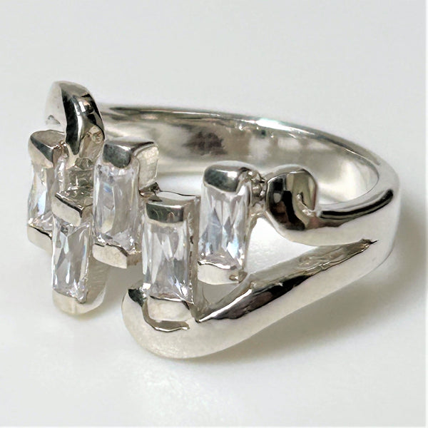 Sterling Silver and Cubic Zirconia Ring
