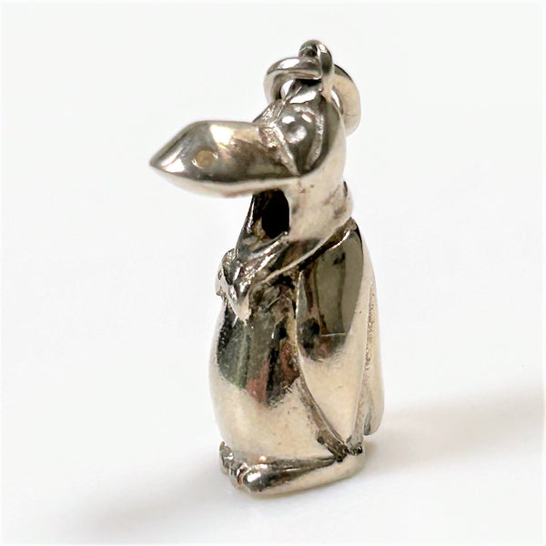 Miniature Silver “Penguin” Charm Pendant
