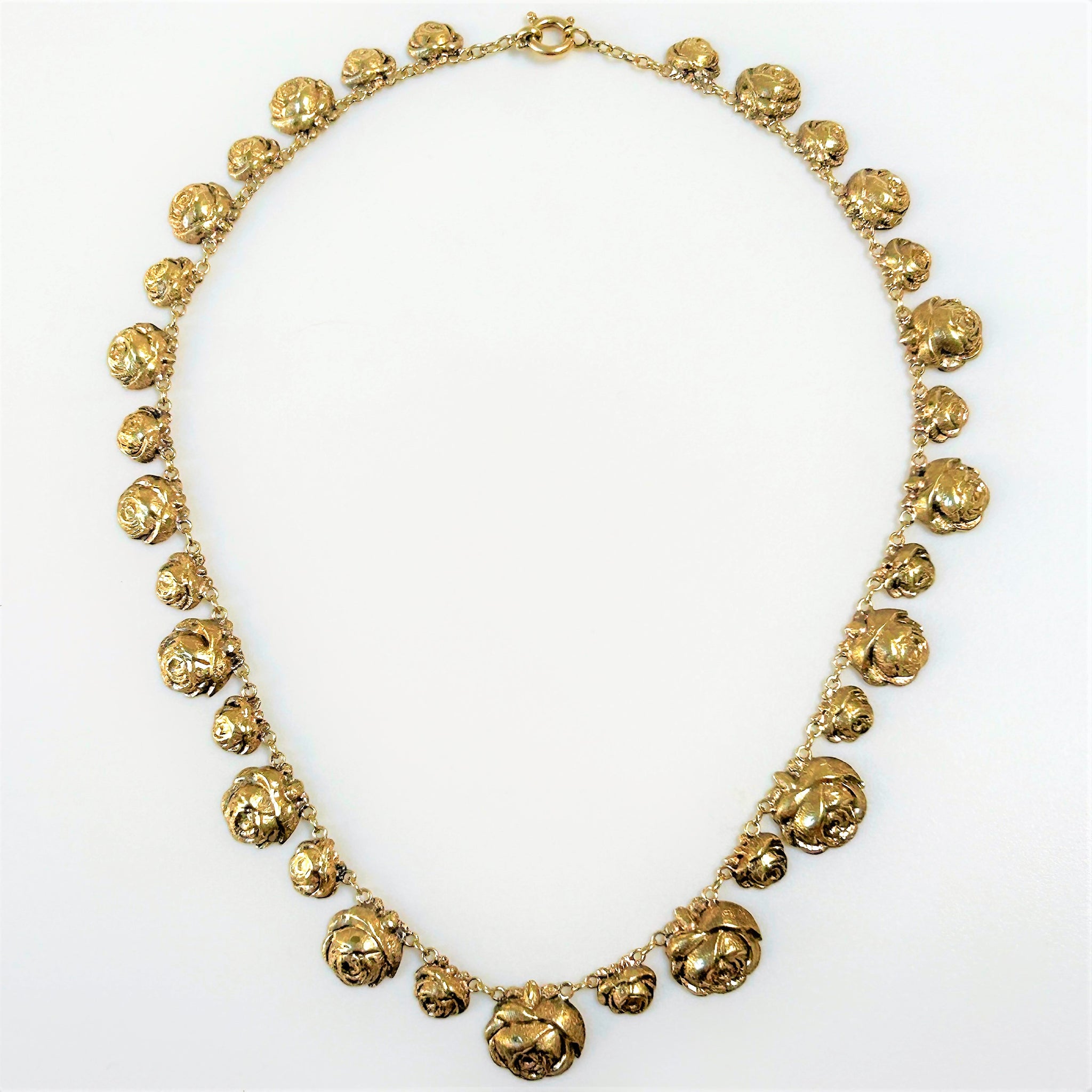 Vintage 14ct Gold “Rose Bud” Necklace
