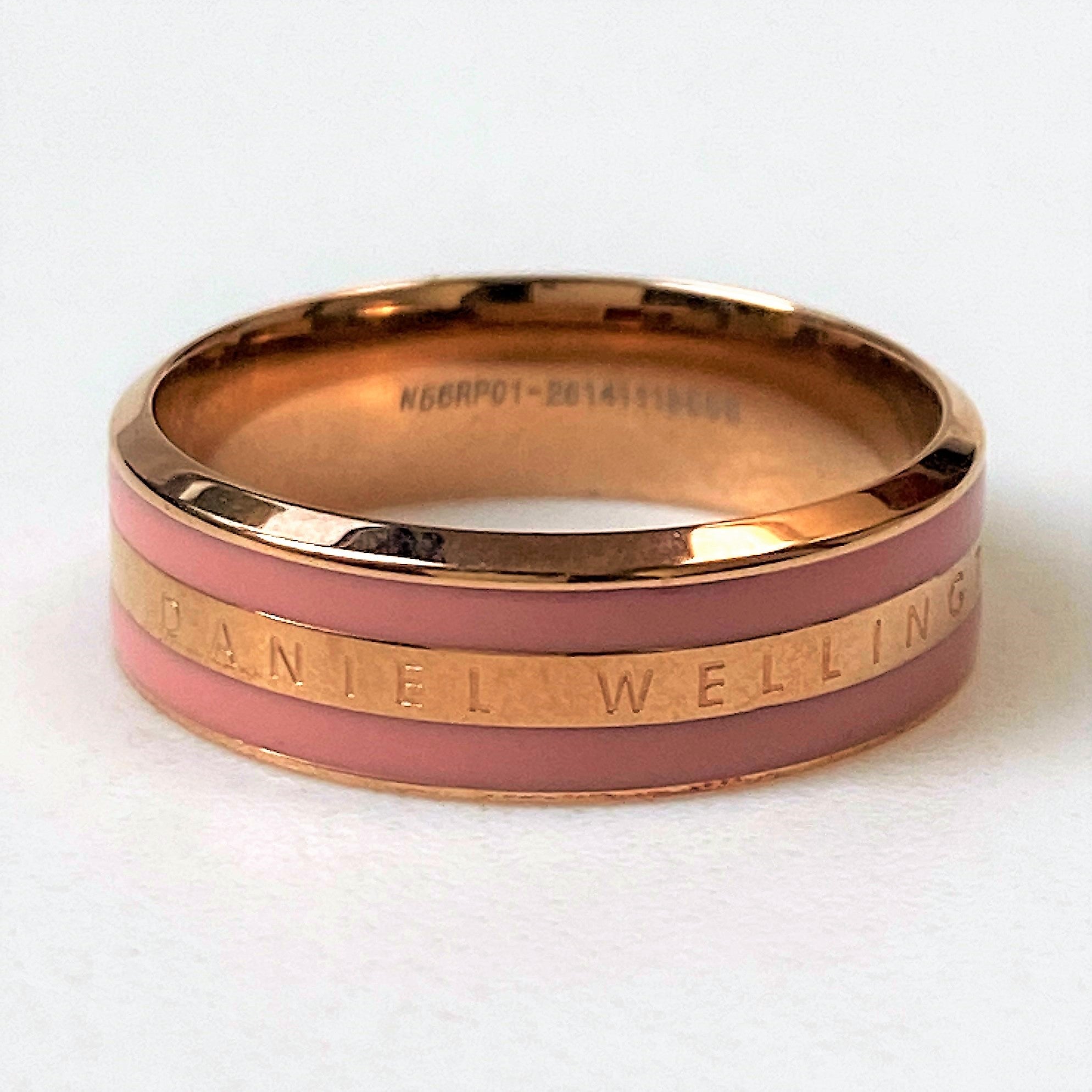 Rose Gold Plated and Enamelled Ring by Daniel Wellington
