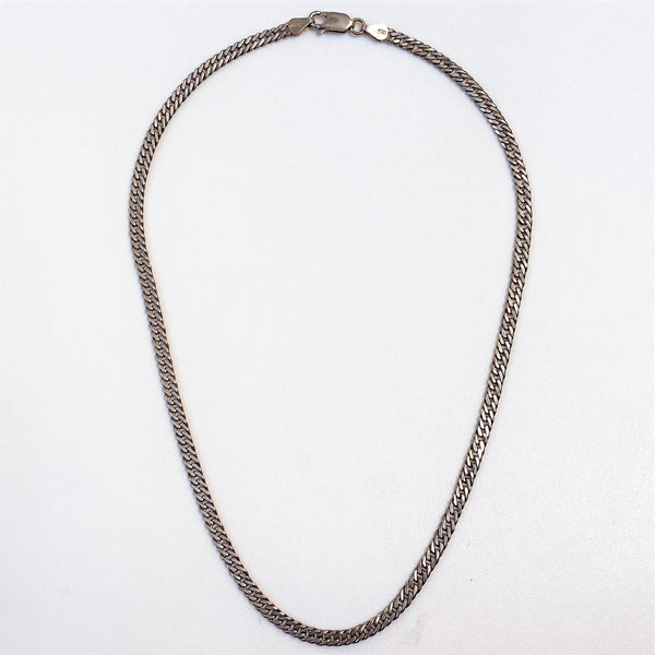Sterling Silver Curb Chain Necklace
