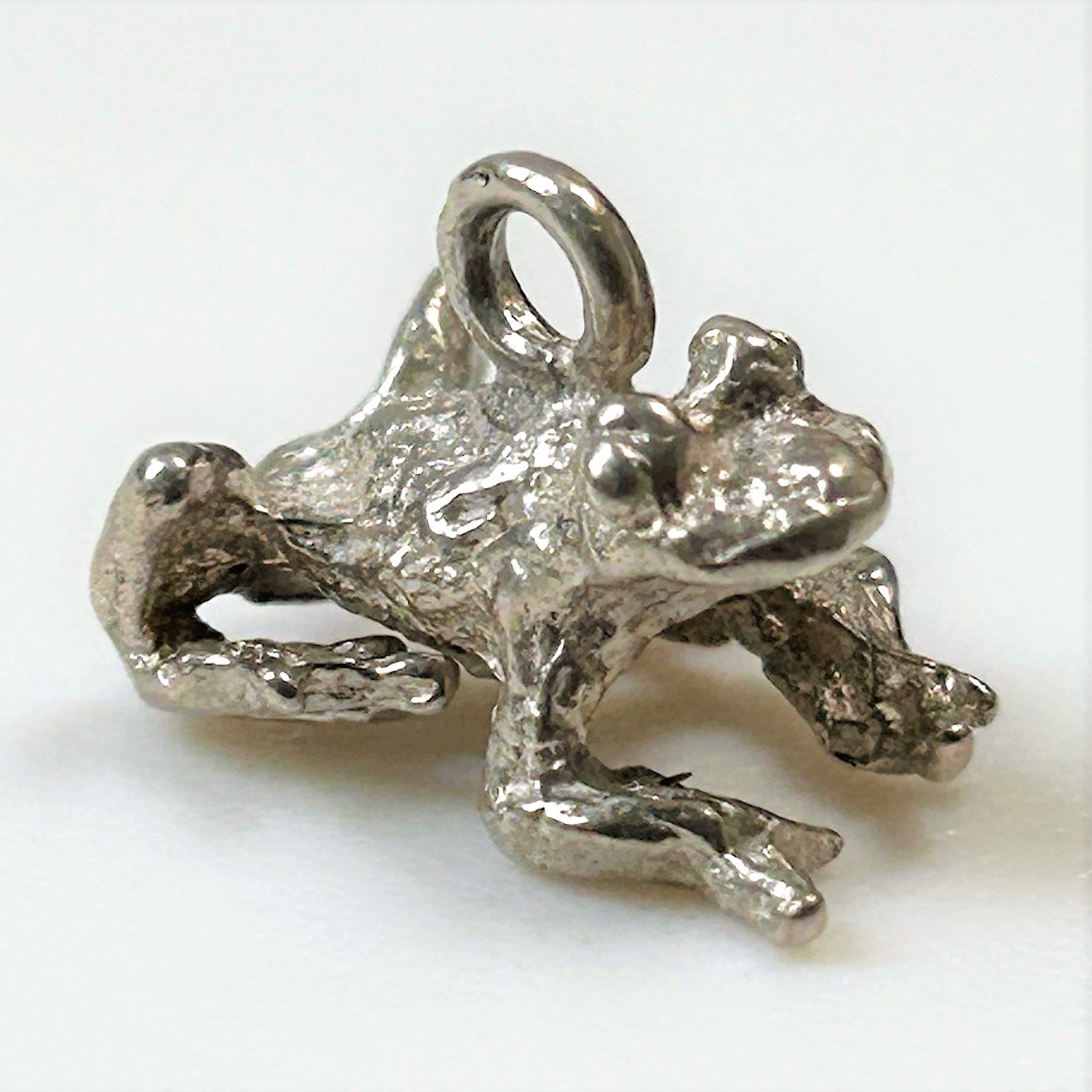 Miniature Silver “Frog” Charm Pendant