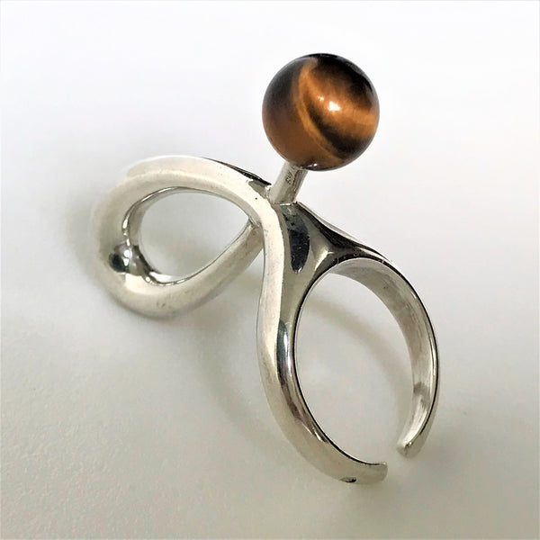 Sterling Silver and Tigers Eye Ring